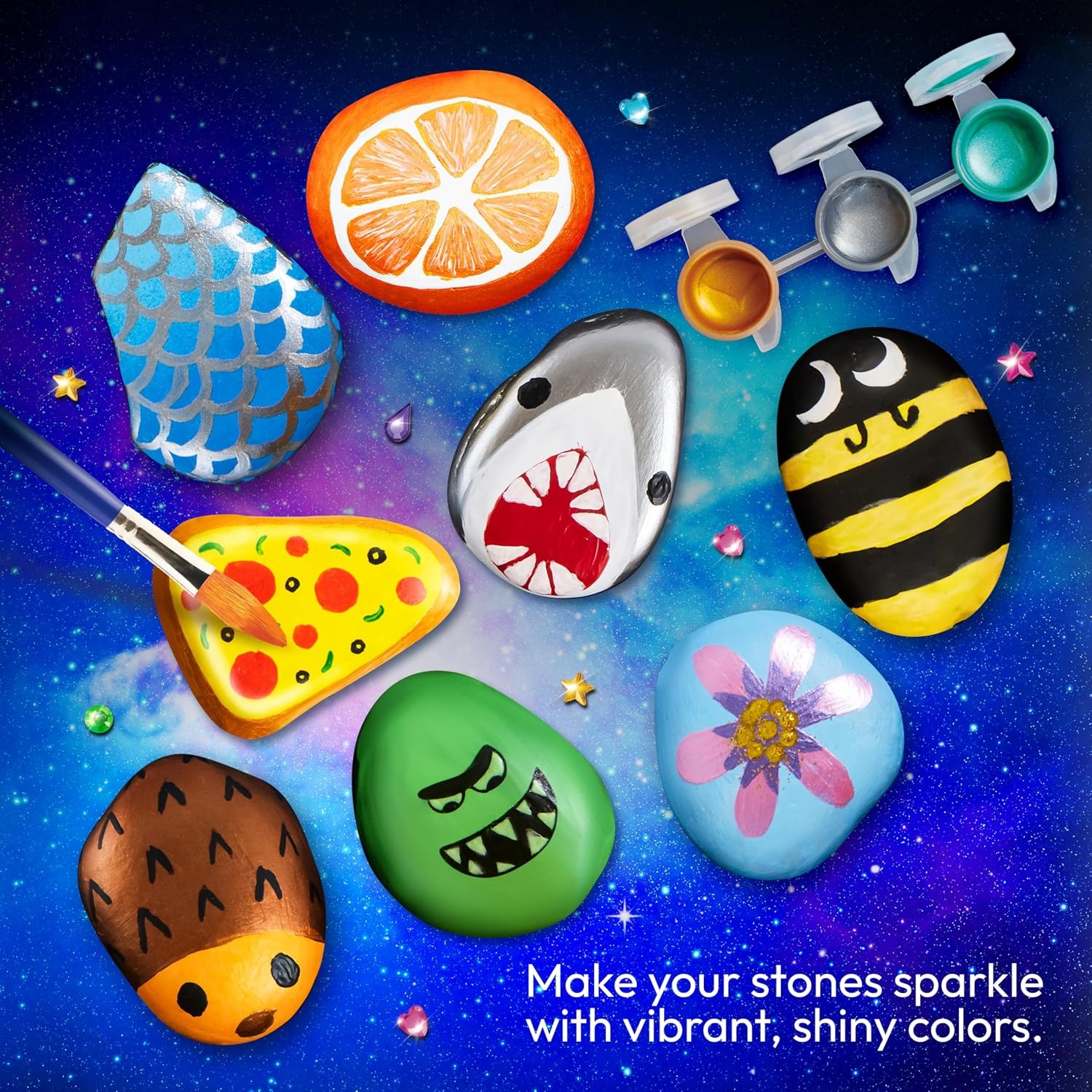 Glow in the Dark Rock Painting Kit for Kids