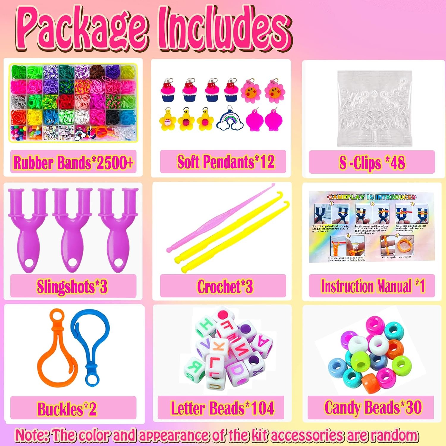 2500 Piece Loom Bands Kit