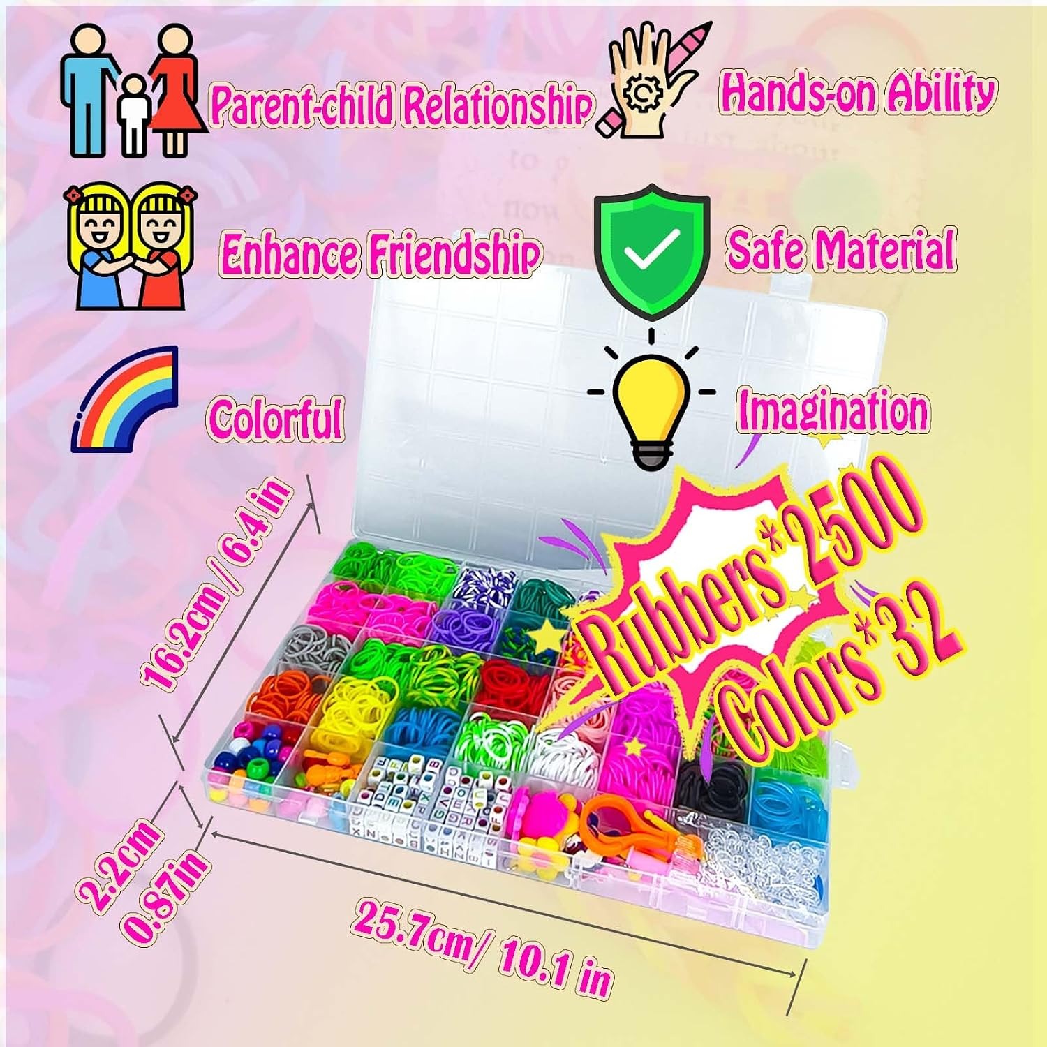 2500 Piece Loom Bands Kit