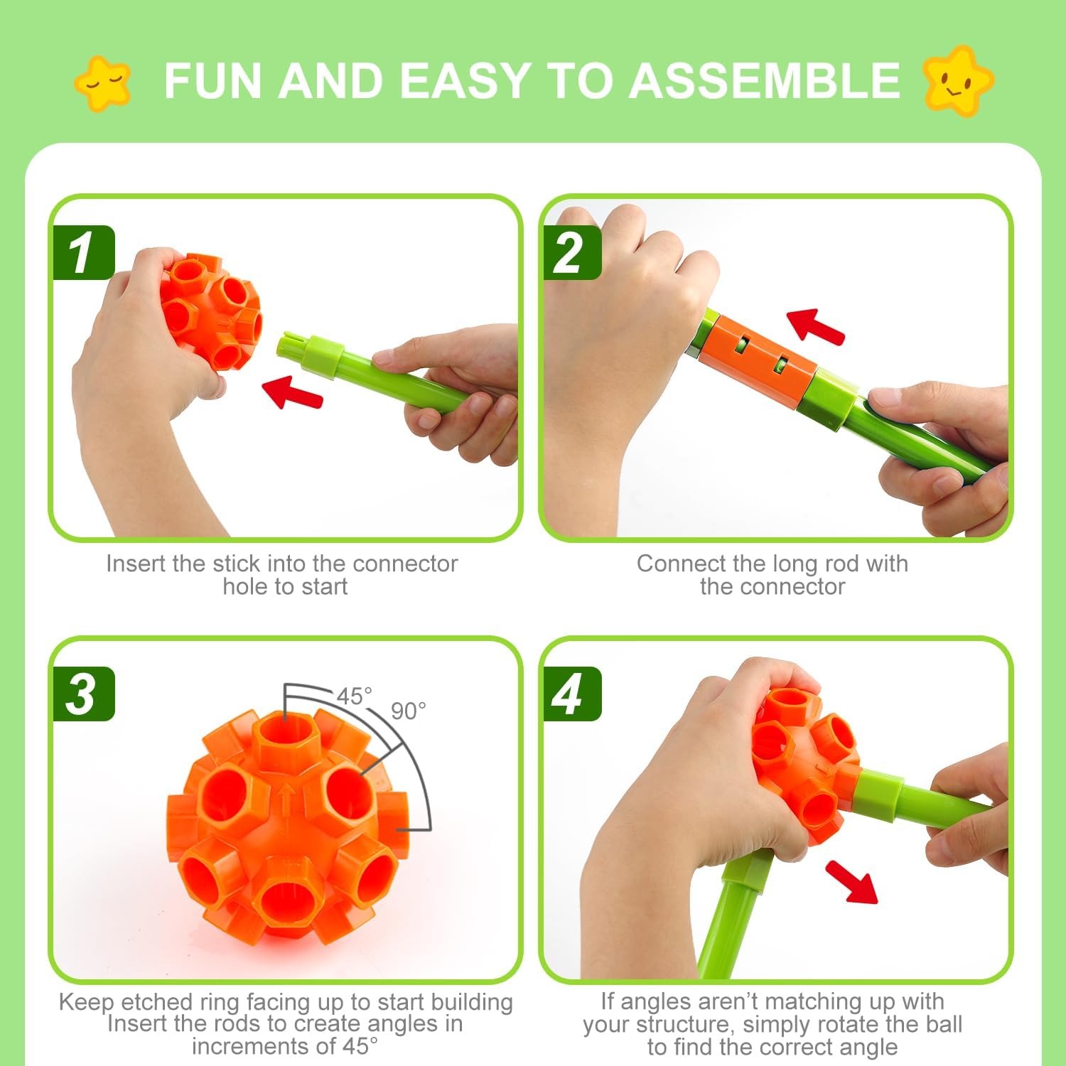 140 Piece Fort Building Kit for Kids: image 2