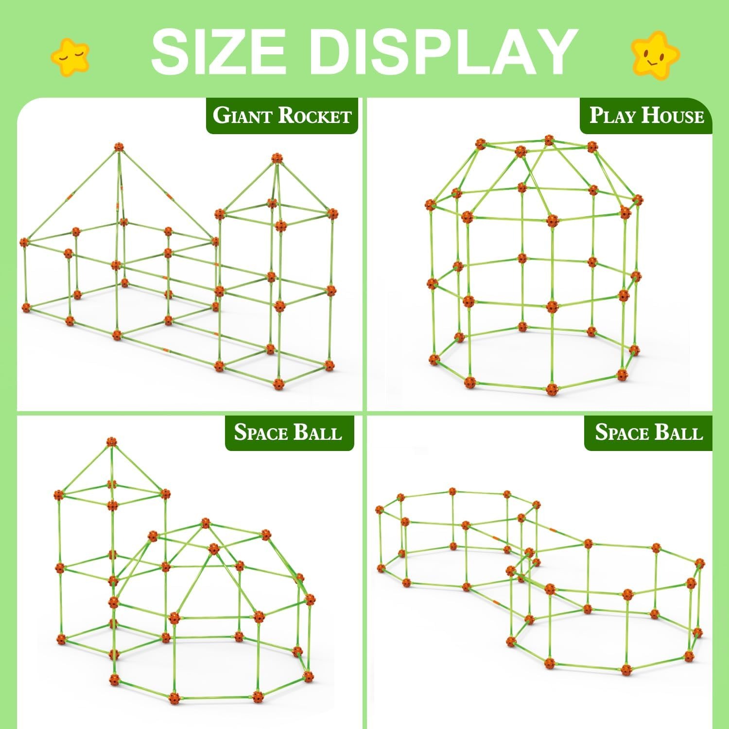 140 Piece Fort Building Kit for Kids: image 3