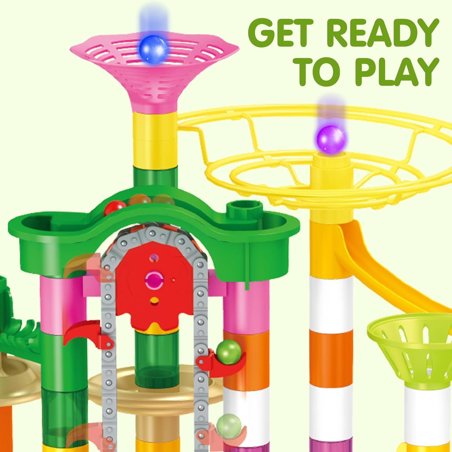 Glow Marble Run 236 Piece Motorised Elevator Set