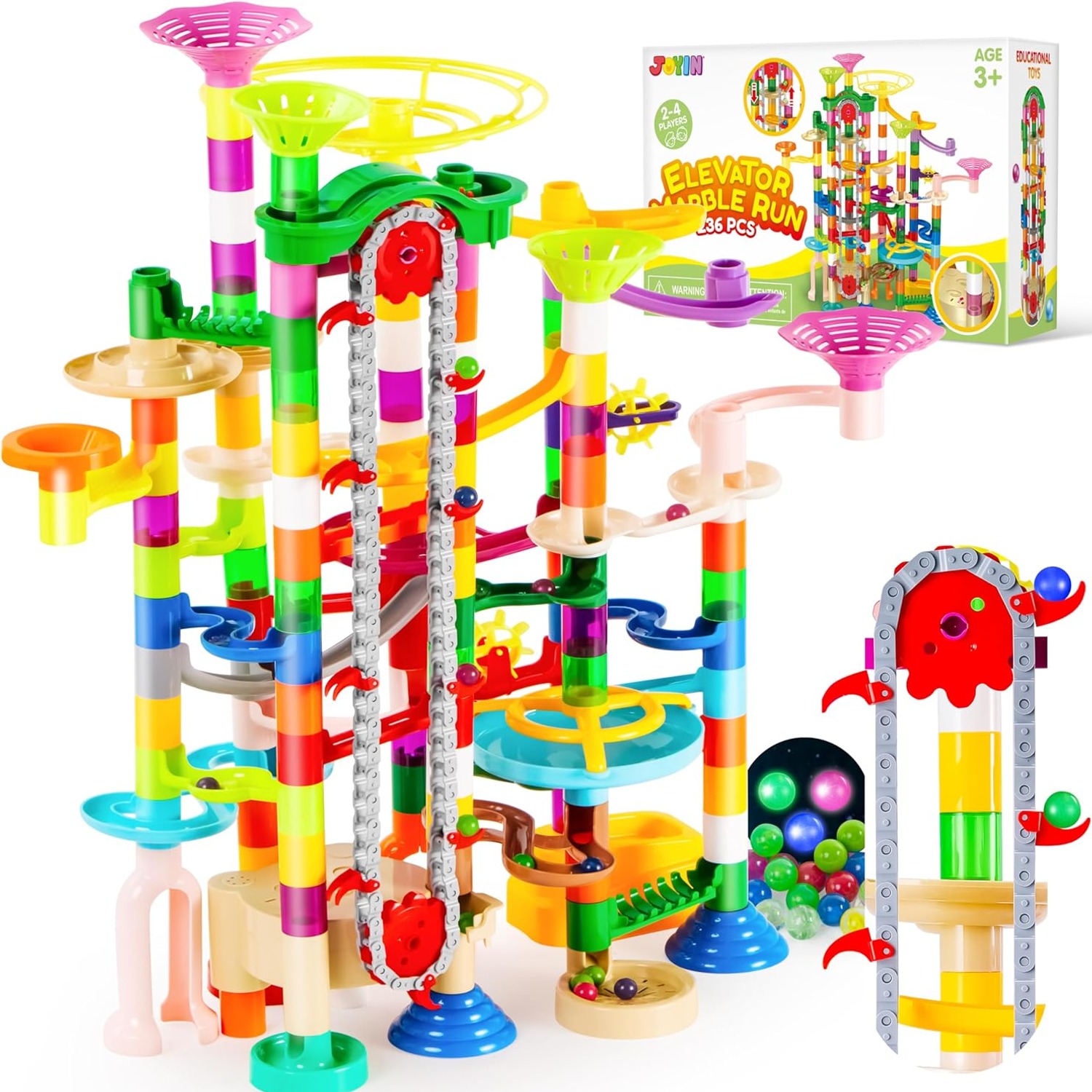 Glow Marble Run 236 Piece Motorised Elevator Set: image 8