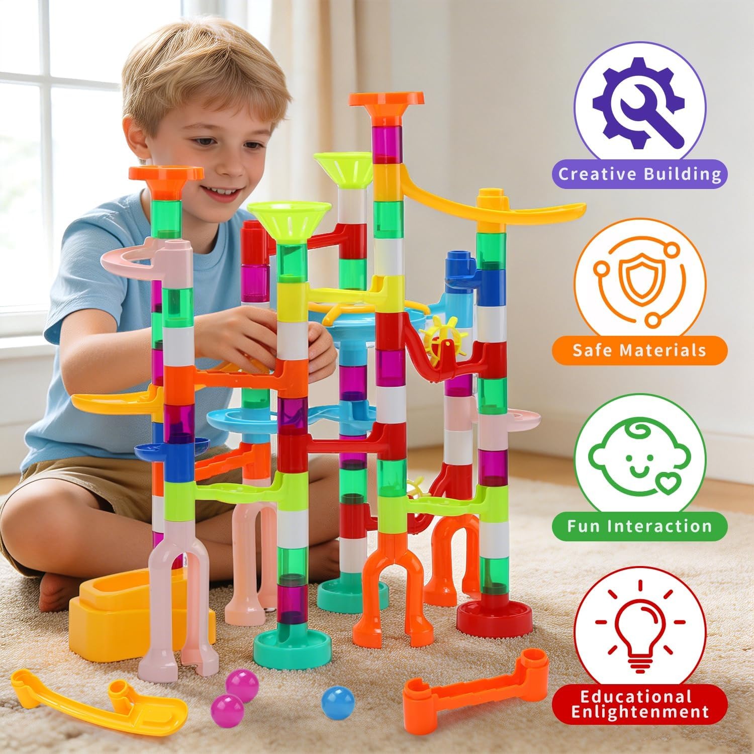 105 Piece Marble Run Kit: image 5