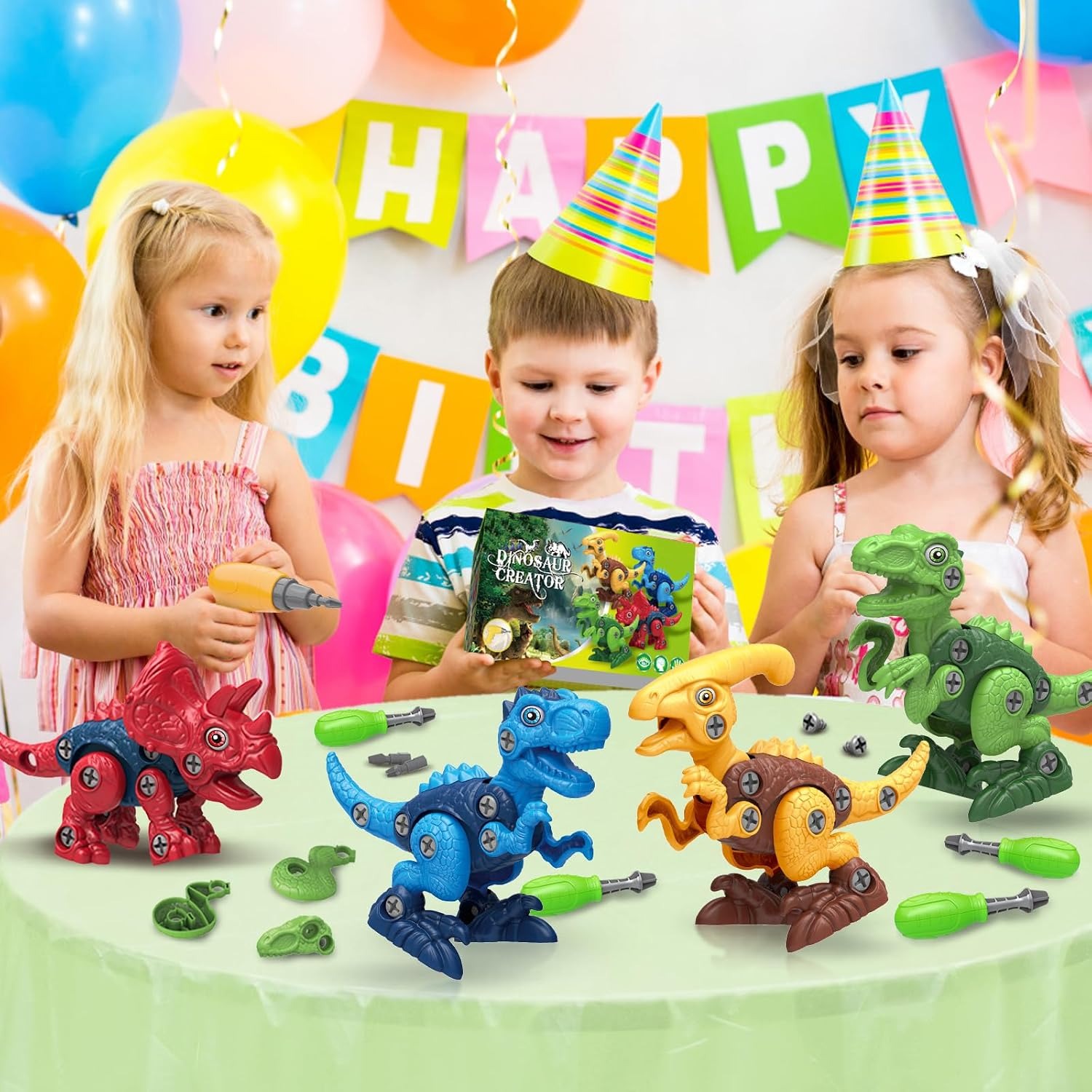 Take Apart Dinosaurs with Drill 4 Pack Construction Set: image 7