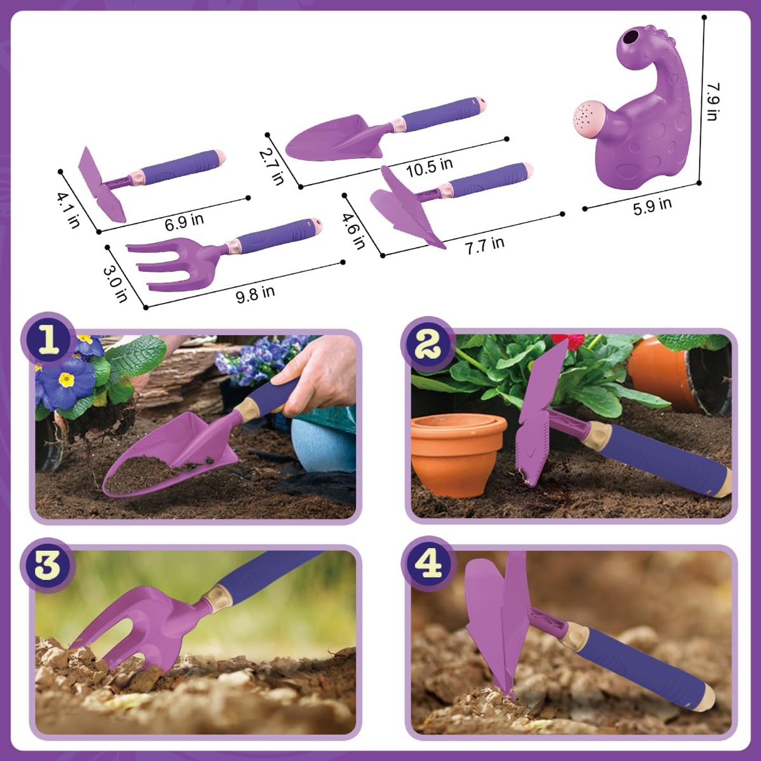 Kids Gardening Set with Wheelbarrow (15 Pieces): image 3