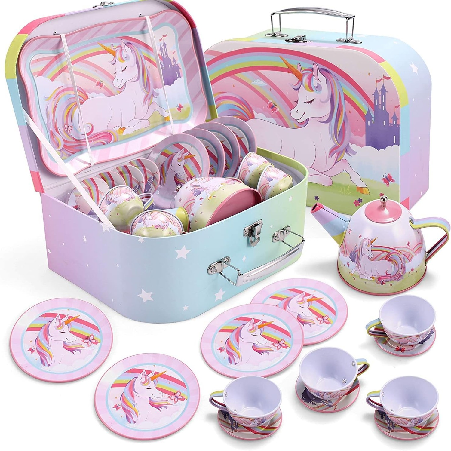 Unicorn Tin Tea Party Set
