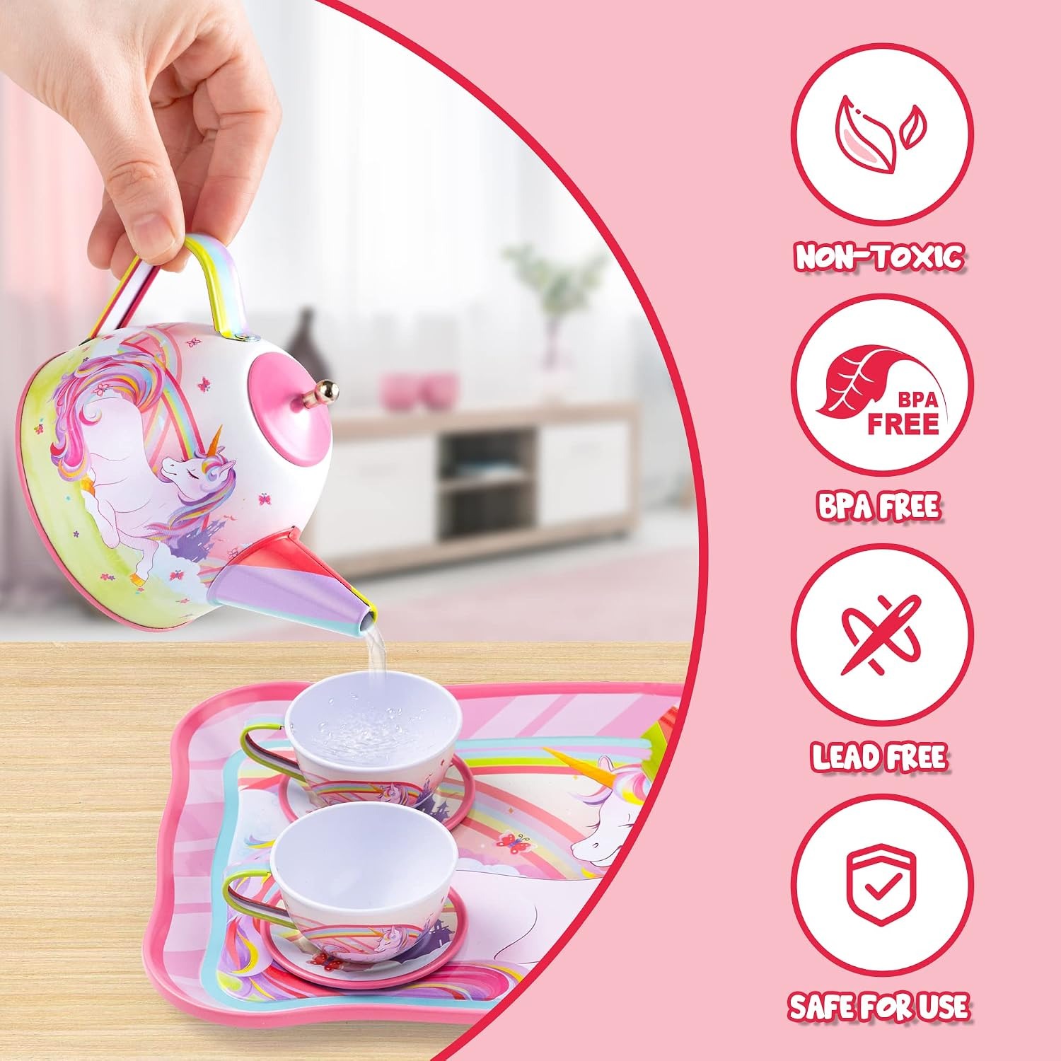 Unicorn Tin Tea Party Set