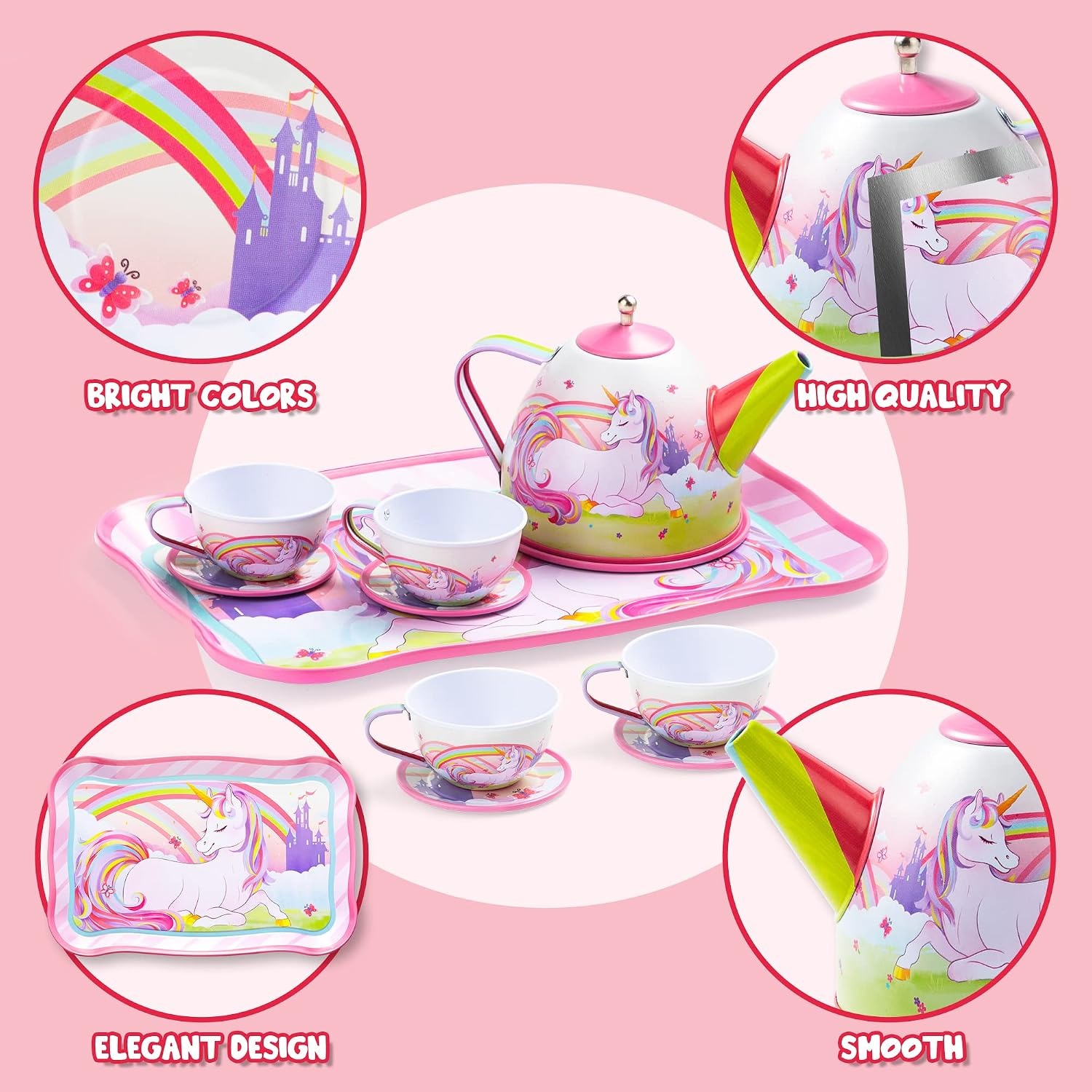 Unicorn Tin Tea Party Set