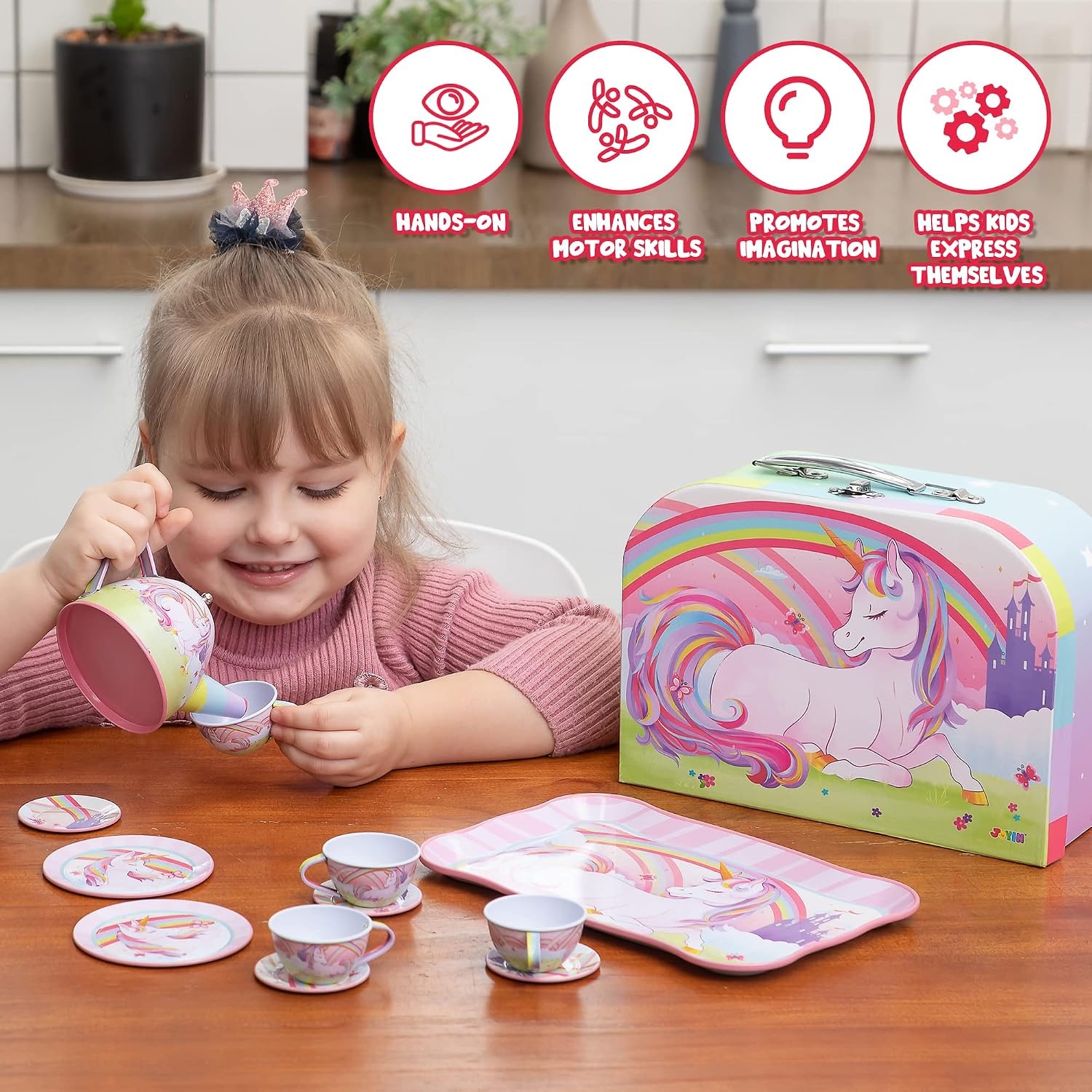 Unicorn Tin Tea Party Set