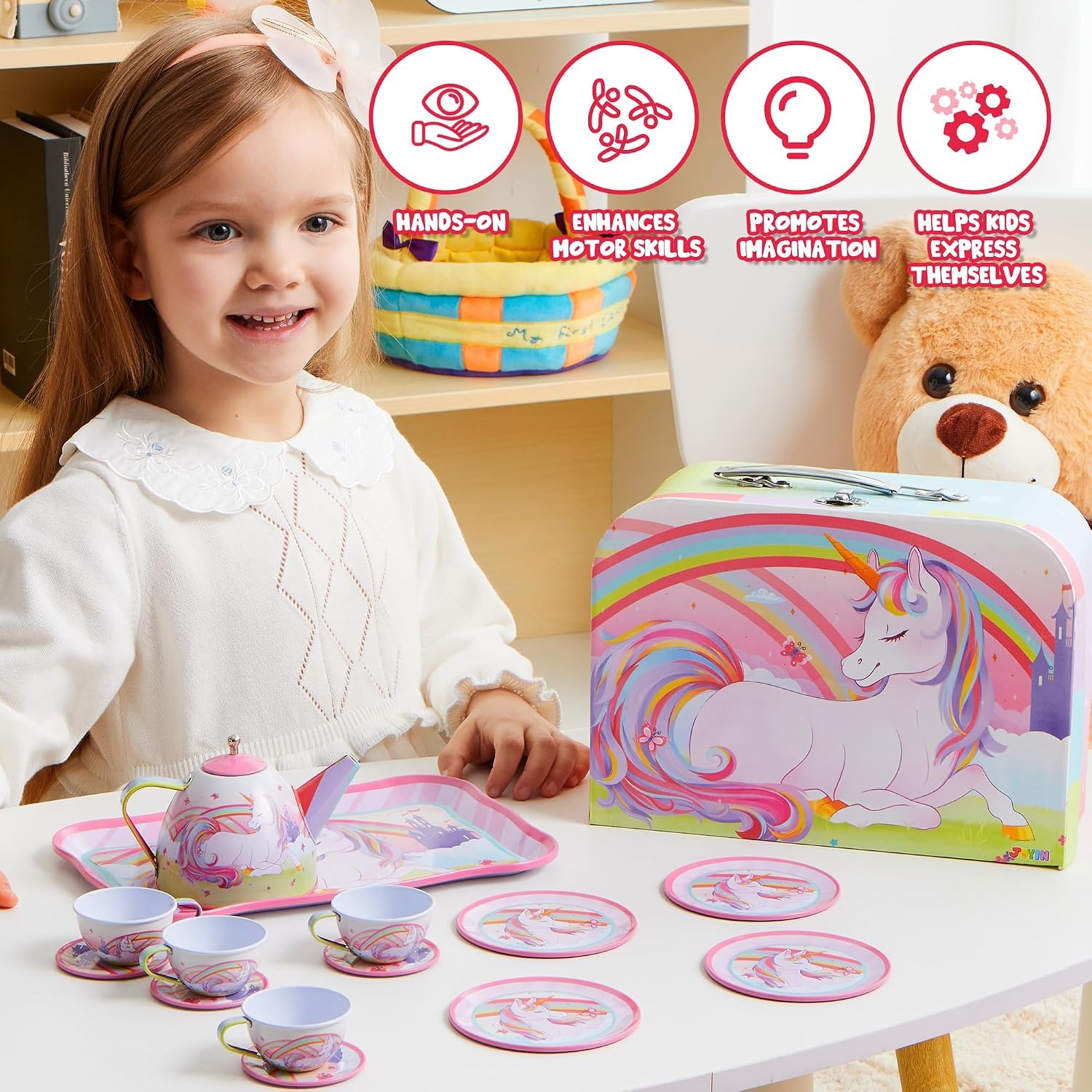 Unicorn Tin Tea Party Set