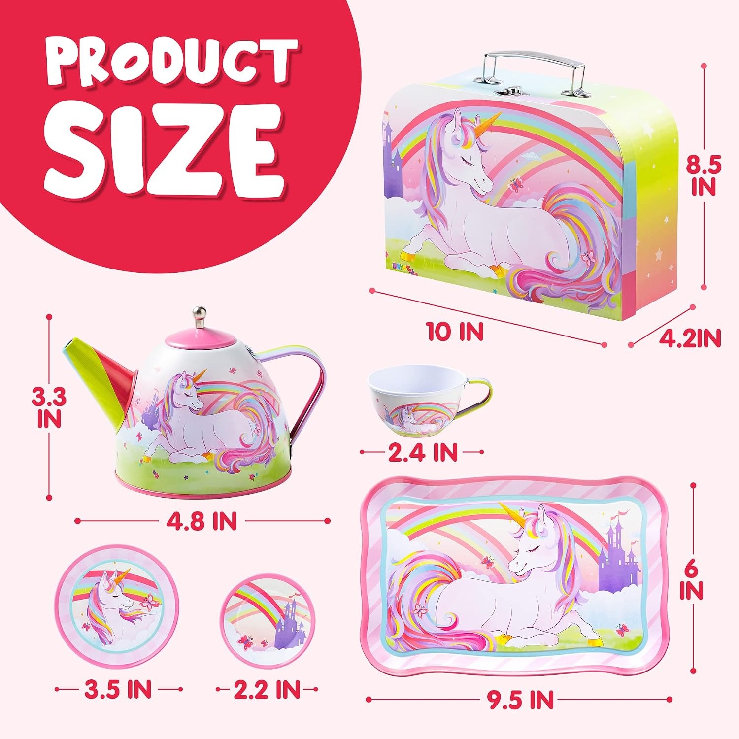Unicorn Tin Tea Party Set: image 7