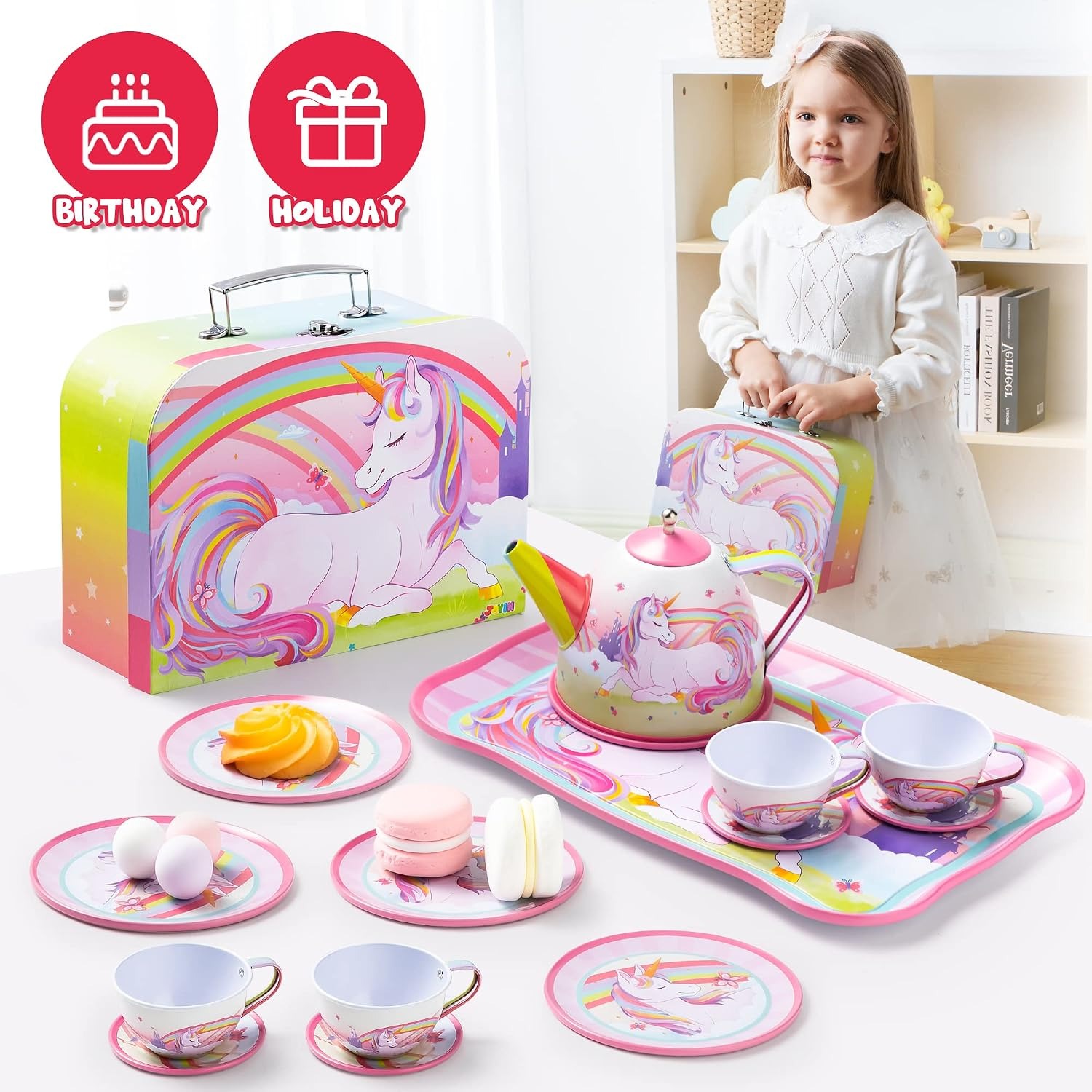Unicorn Tin Tea Party Set: image 8