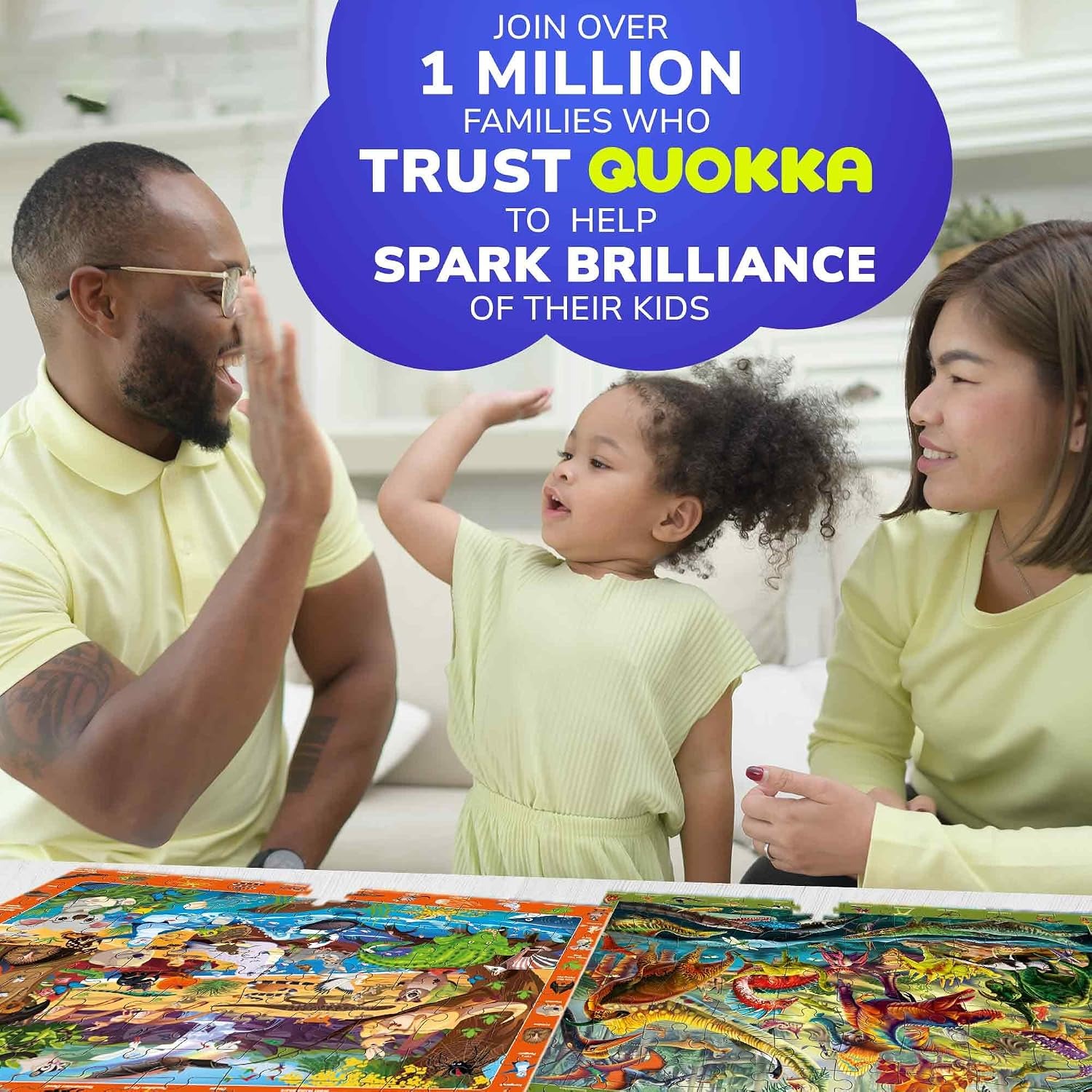 100 Piece Floor Puzzles 3 Pack (Dinosaurs, Ocean & Wild Animals)