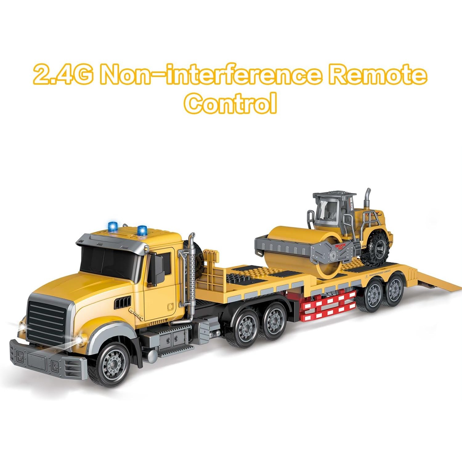 1:24 RC Semi Truck with Detachable Flatbed Trailer