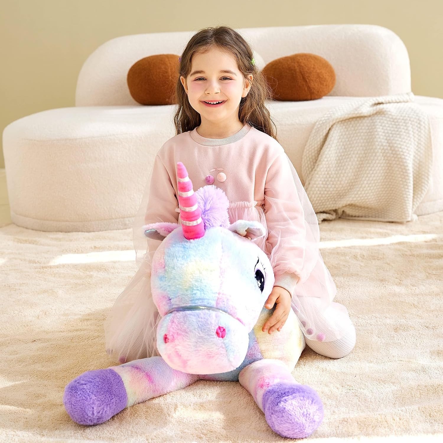 Giant Unicorn Plush Toy 110cm: image 4