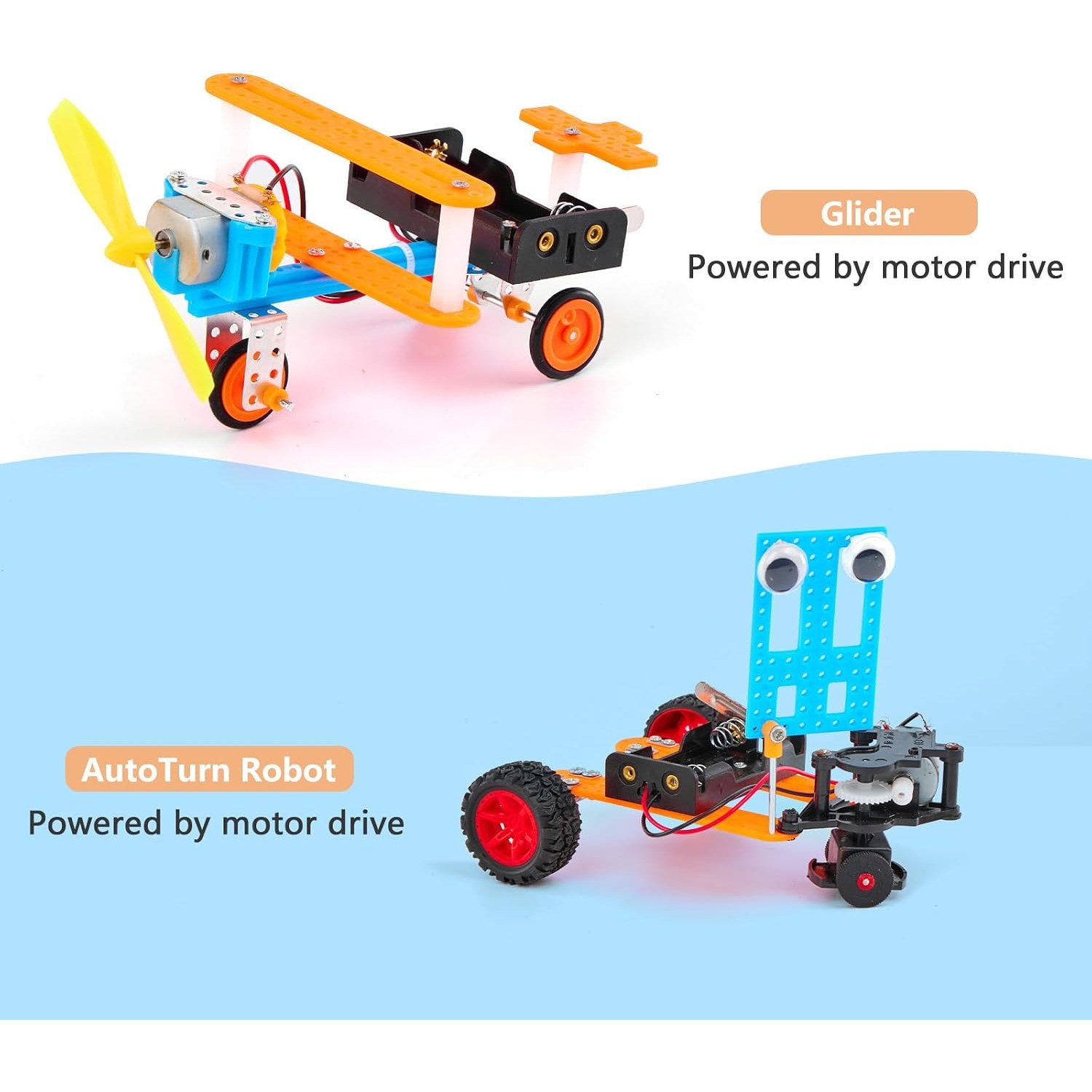 5-in-1 Robot Building Kit with Motor and Tools: image 8