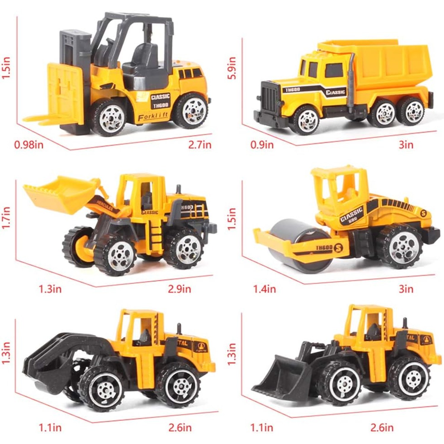 Construction Truck Carrier Set with 11 Mini Vehicles: image 3