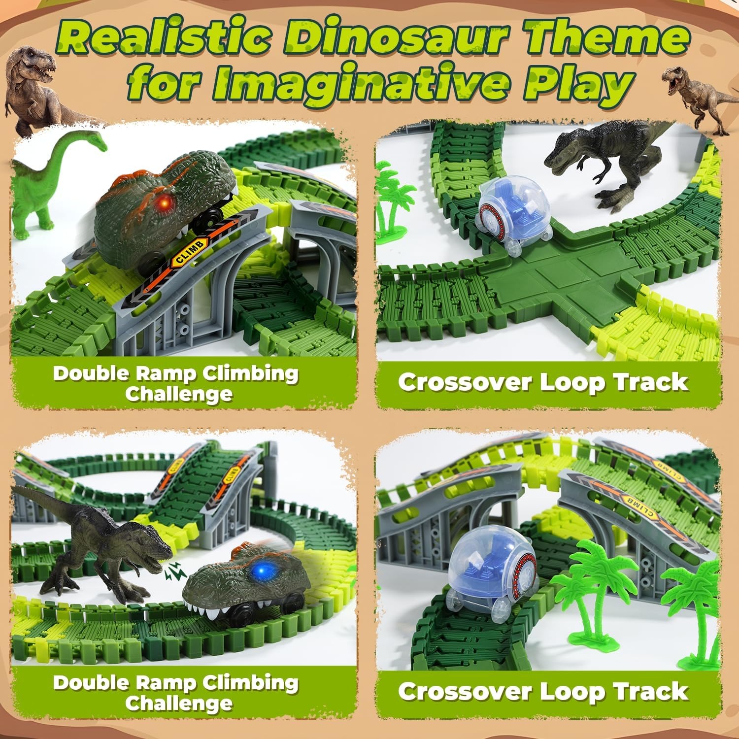 233-Piece Dinosaur Race Track Set: image 4