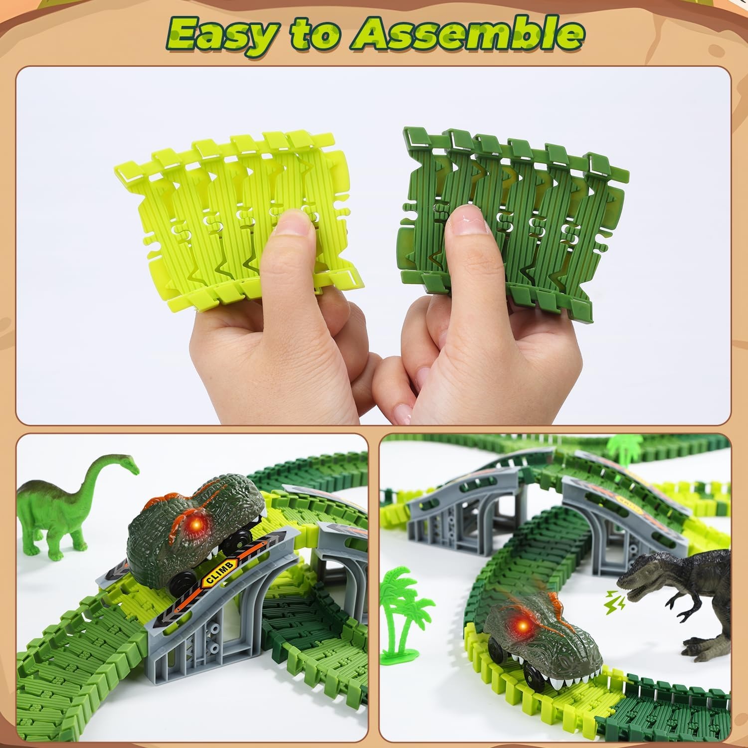 233-Piece Dinosaur Race Track Set: image 6