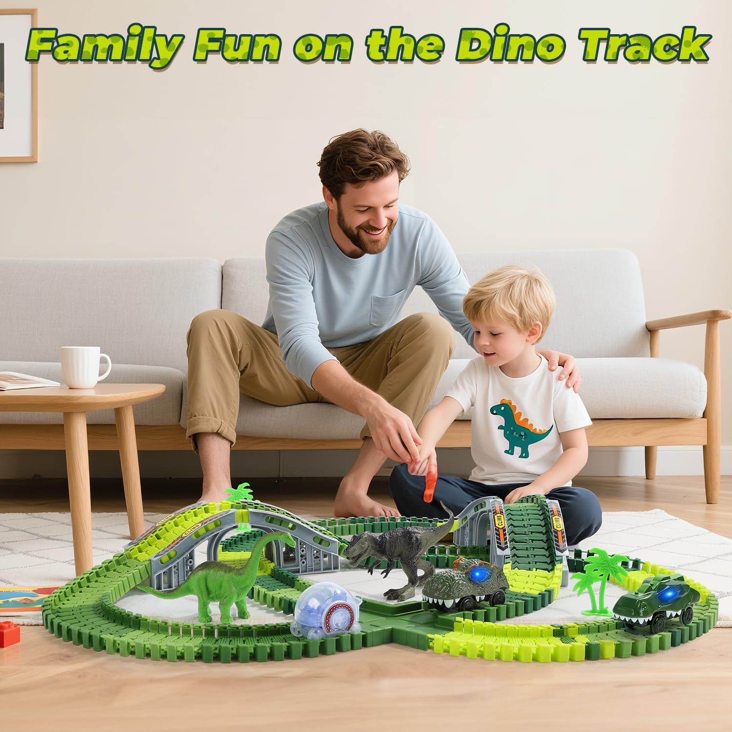 233-Piece Dinosaur Race Track Set: image 7