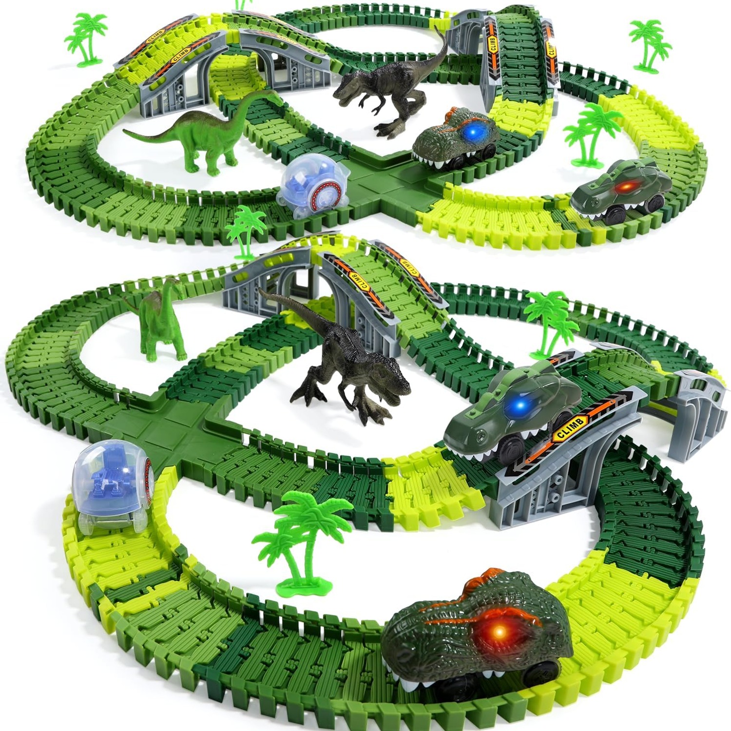233-Piece Dinosaur Race Track Set